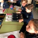 Alumnos en la visita de Inel