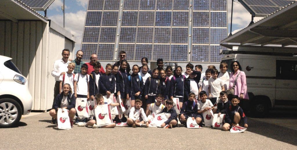 Alumnos colegio San José en Inel