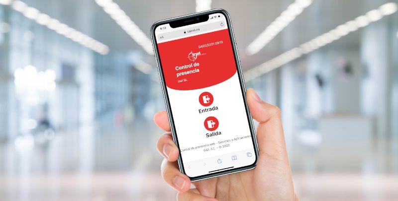 app para registro de jornada laboral inel