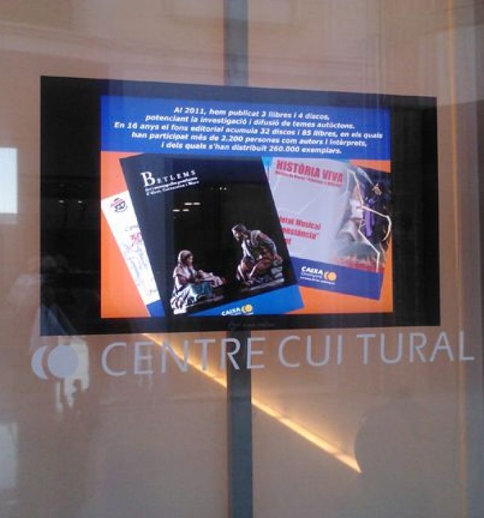 Caixa ontinyent – Centre cultural – Carteleria digital